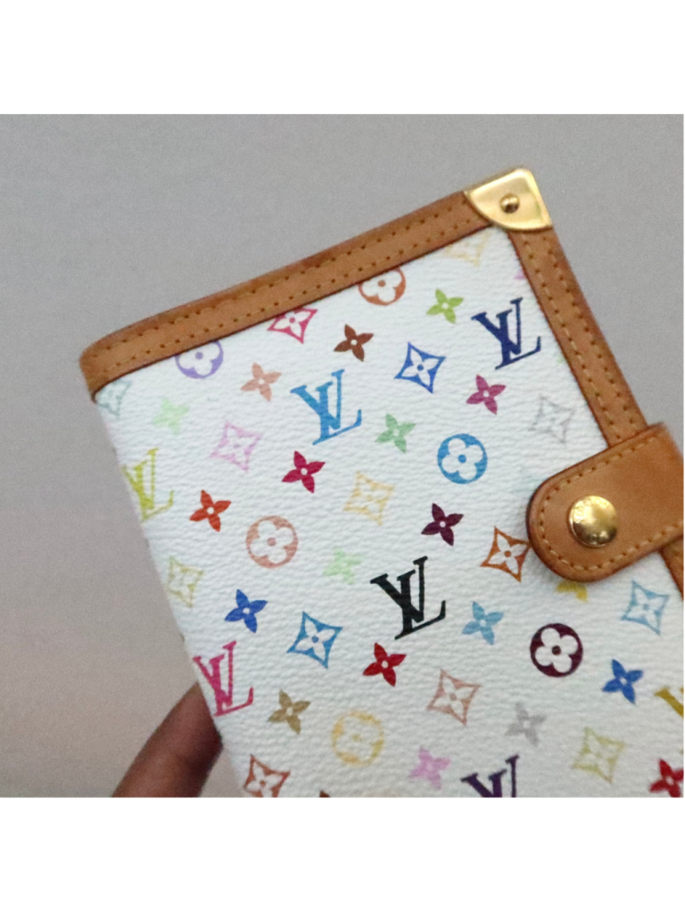 Louis Vuitton Murakami Multicolor White Agenda PM EXCELLENT - Picture 2 of 10
